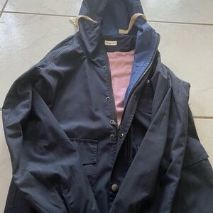 Bridge & Burn Navy Jacket with Red Stripes